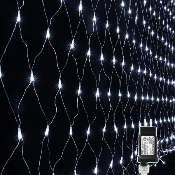 Lyhope 12ft x 5ft 360 LED Decorative Net Lights, 8...
